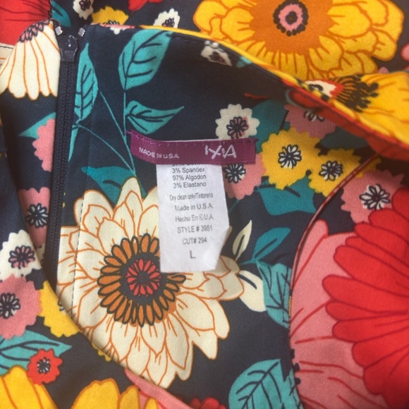 NWT Vibrant Floral Midi Dress - Multicolor - Picture 8 of 11